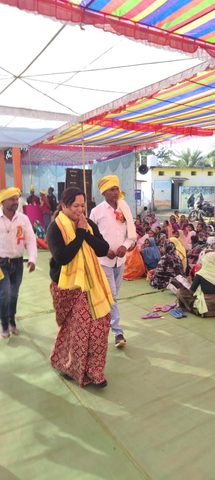 *गोंड संस्कृति महोत्सव का ग्राम मटेवा में किया गया आयोजन, जिला अध्यक्ष रही उपस्थित*