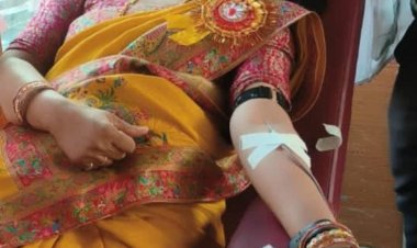 जनपद पंचायत पाटन की अध्यक्ष कीर्ति नायक ने कुर्मी समाज के सामाजिक अधिवेशन में रक्तदान कर मानव सेवा और सामाजिक जिम्मेदारी का प्रेरणादायी संदेश दिया